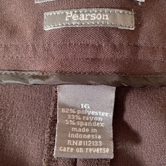 Apt. 9 Pearson Stretch Brown Dress Pants Size 16 - Picture 4 of 7